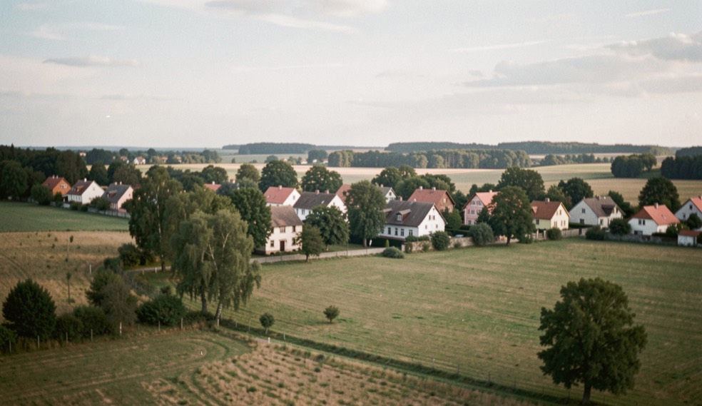 Widok polityka redakcyjna małków nad wartą, z wyraźnym planem pierwszym, spokojnym światłem i krajobrazem bez napisów, znaków ani elementów interfejsu.